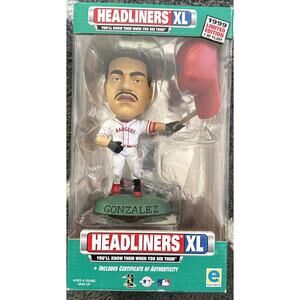 1999 TEXAS RANGERS JUAN GONZALEZ HEADLINERS XL FIGURE STATUE ~ Box 21